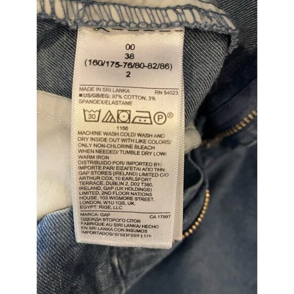 GAP Denim Jean 3" Inseam Khaki Chino Shorts Women's size 00 Tomato Girl Summer - Picture 9 of 11